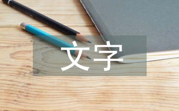 文字市场调查报告